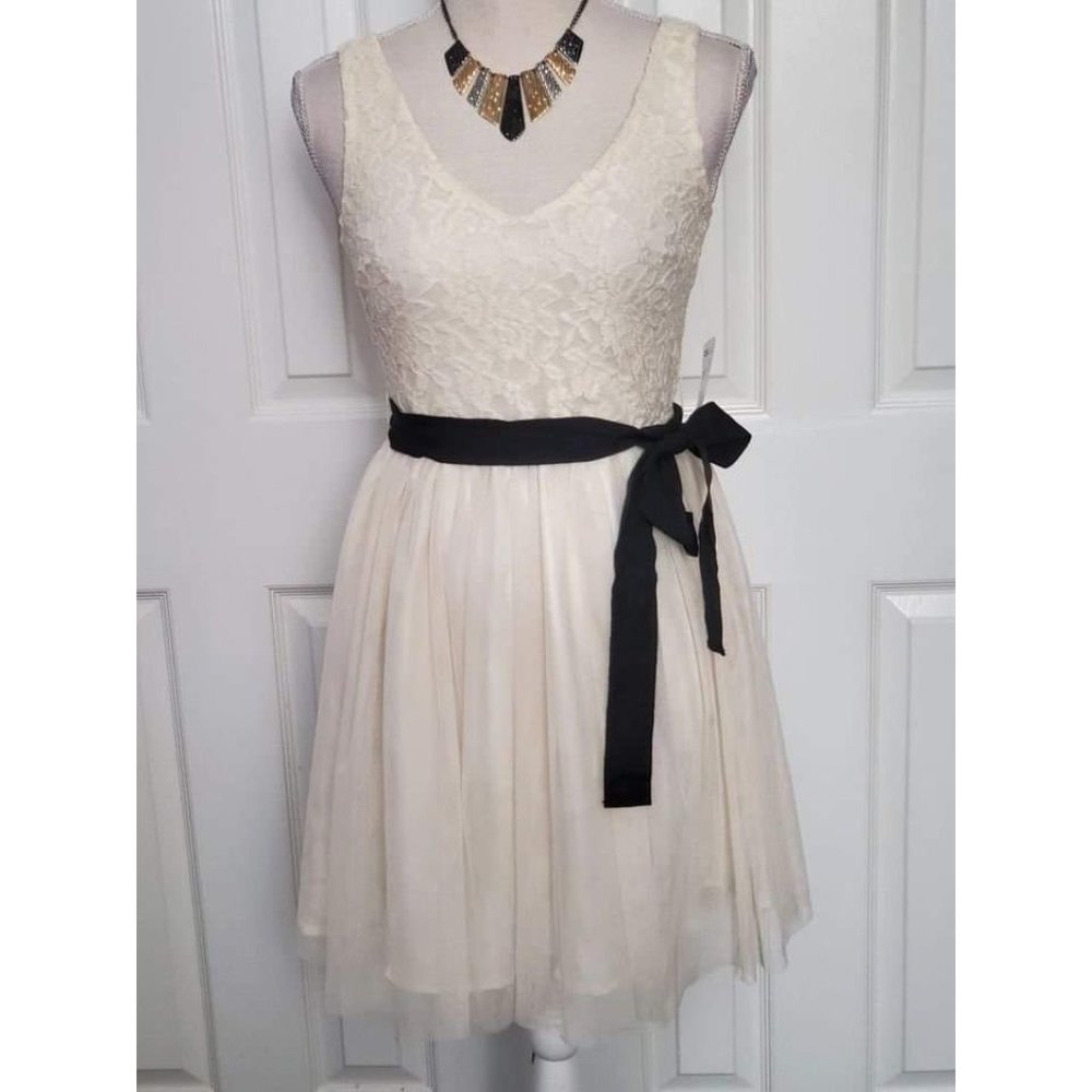 NWT Forever 21 Chiffon Fit and Flare Sleeveless Cocktail Dress Sleeveless